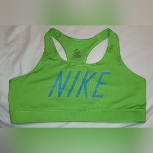 Green Nike Dri-Fit Sports Bra